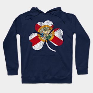 Florida Flag Shamrock Irish St Patrick's Day Hoodie